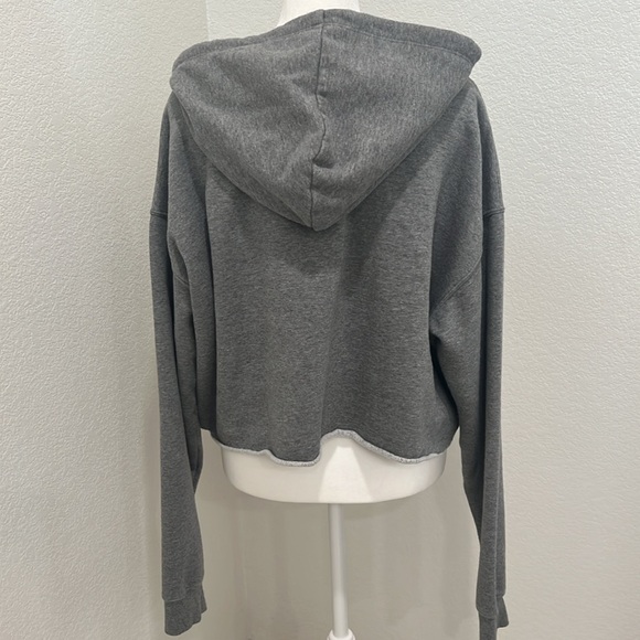 Wild Fable Women’s Gray Cropped Hoodie cotton blend XL - Picture 5 of 12